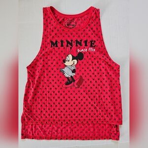 Disney Minnie Mouse Red and Black Kids Tank Top Size Xl (15/17)